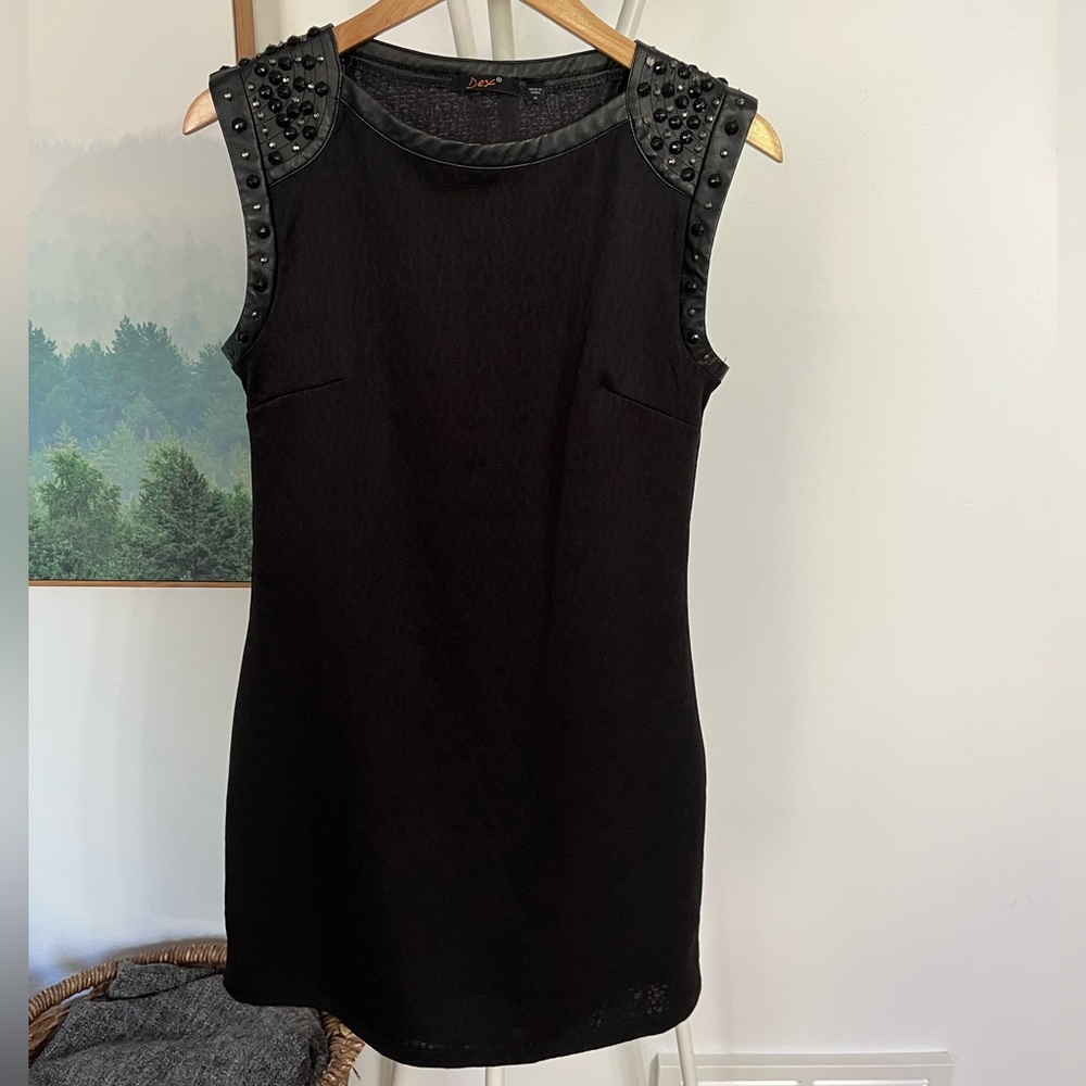 Dex Black Studded Mini Dress